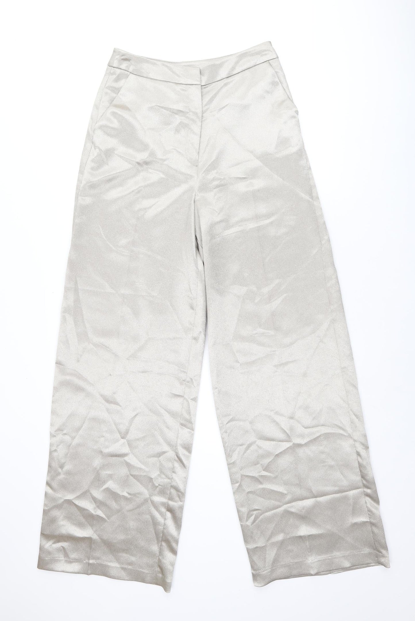 Womens UK Size 10 Miss Selfridge Regular Fit  Gold Trousers