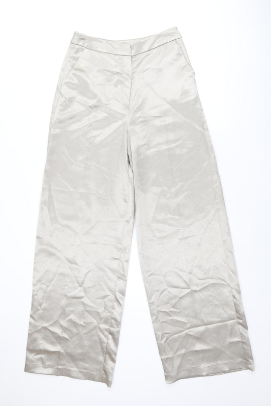 Womens UK Size 10 Miss Selfridge Regular Fit  Gold Trousers