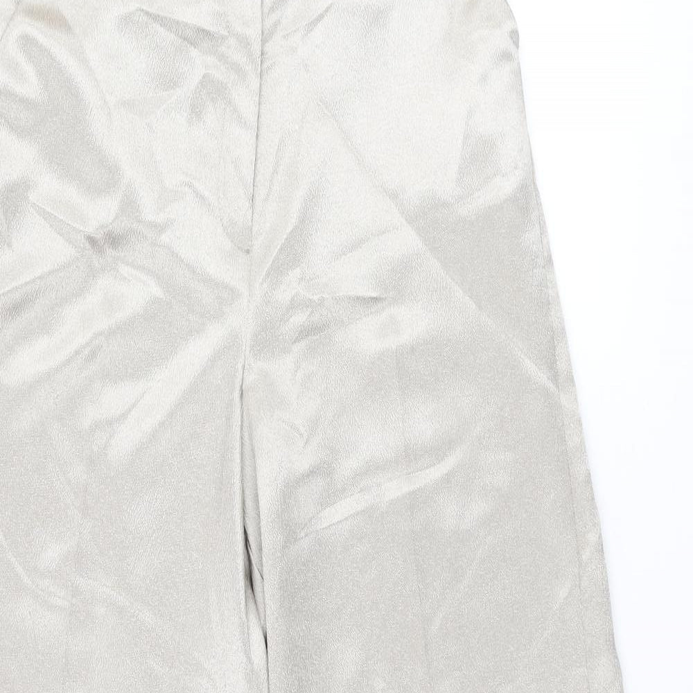 Womens UK Size 10 Miss Selfridge Regular Fit  Gold Trousers