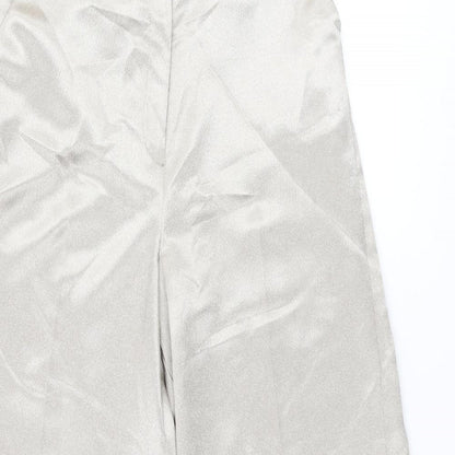 Womens UK Size 10 Miss Selfridge Regular Fit  Gold Trousers