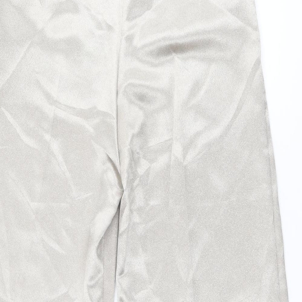 Womens UK Size 10 Miss Selfridge Regular Fit  Gold Trousers