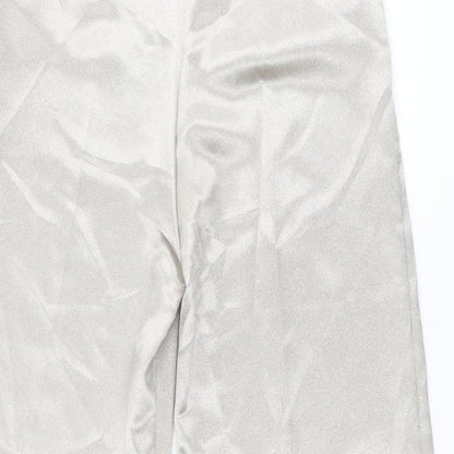 Womens UK Size 10 Miss Selfridge Regular Fit  Gold Trousers