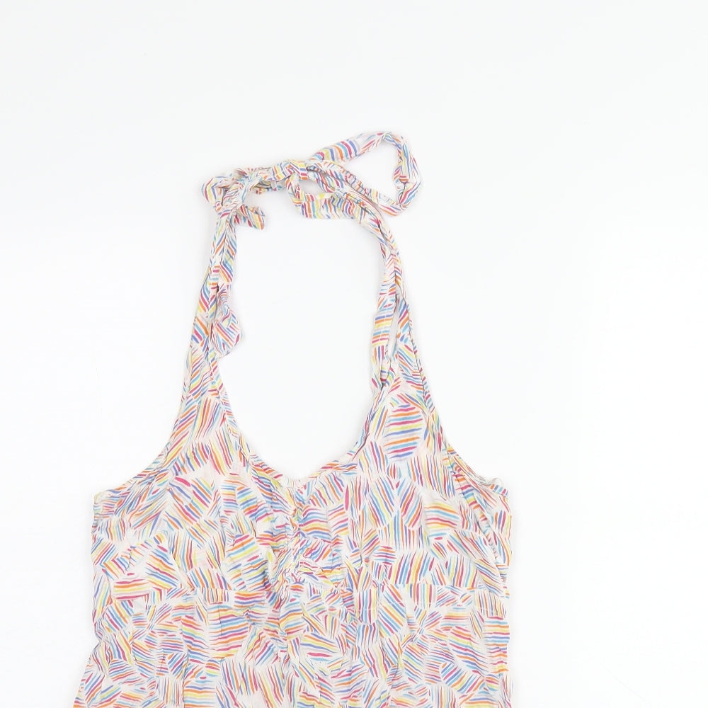 Womens UK Size M EDC Multicoloured Basic T-Shirt