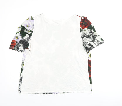 Womens UK Size 14 NEXT White Jersey T-Shirt