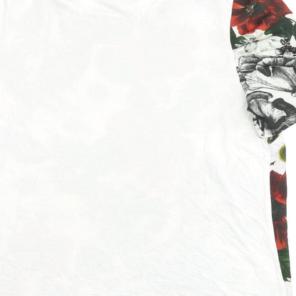 Womens UK Size 14 NEXT White Jersey T-Shirt