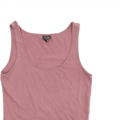 Womens UK Size 6 VERO MODA Pink Jersey Tank