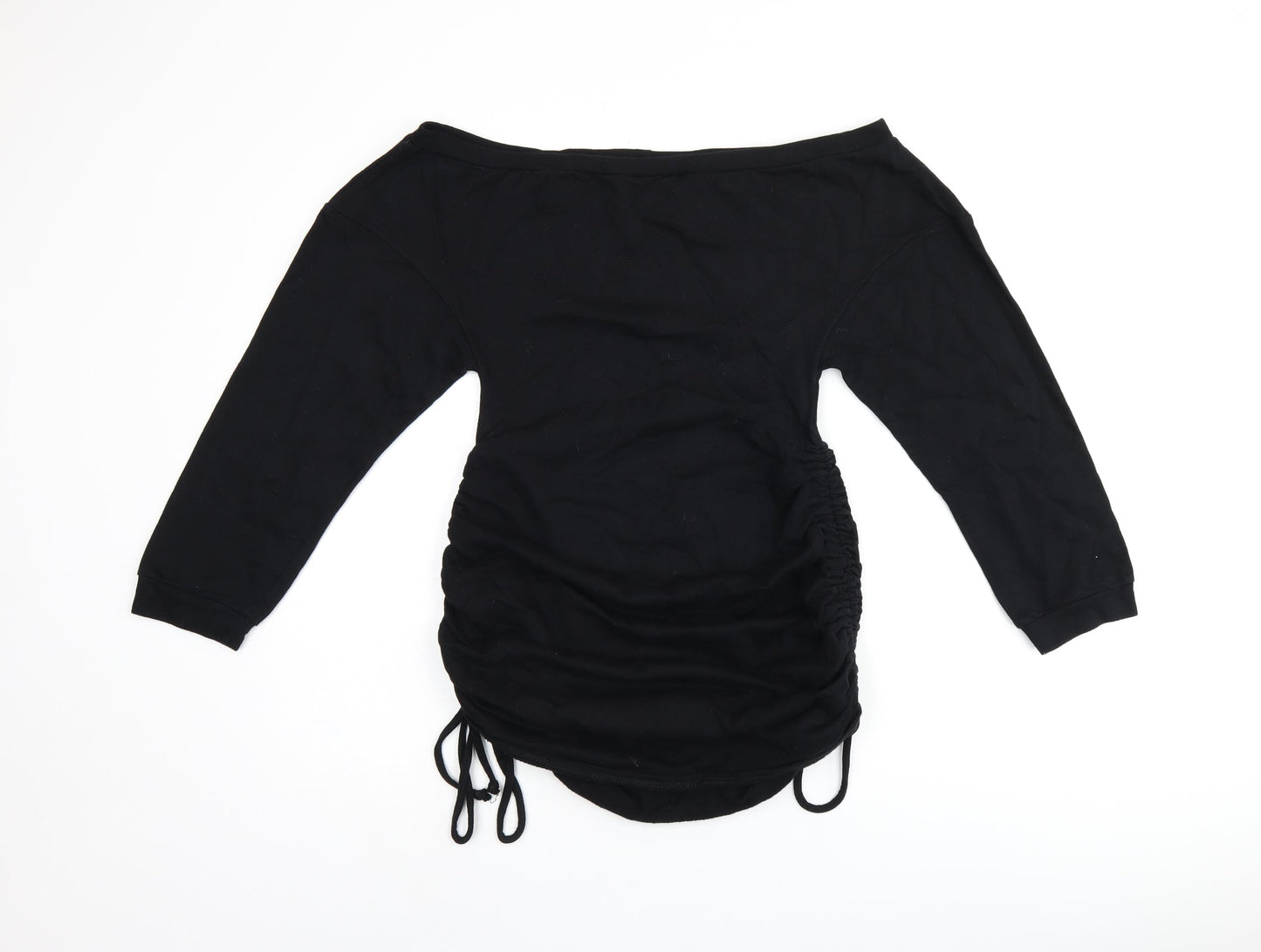 Womens UK Size 8 PRETTYLITTLETHING Black Jersey T-Shirt