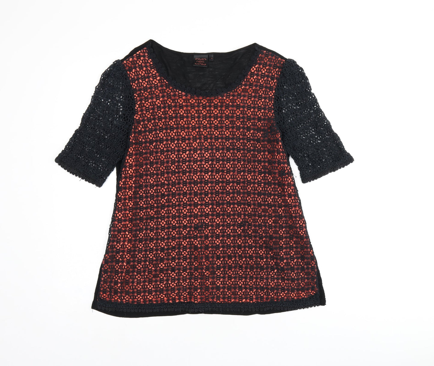 Womens UK Size 12 NEXT Black Jersey T-Shirt