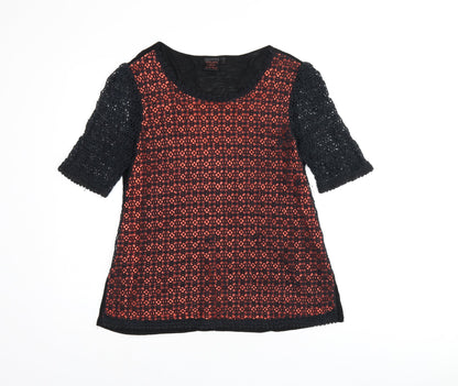 Womens UK Size 12 NEXT Black Jersey T-Shirt