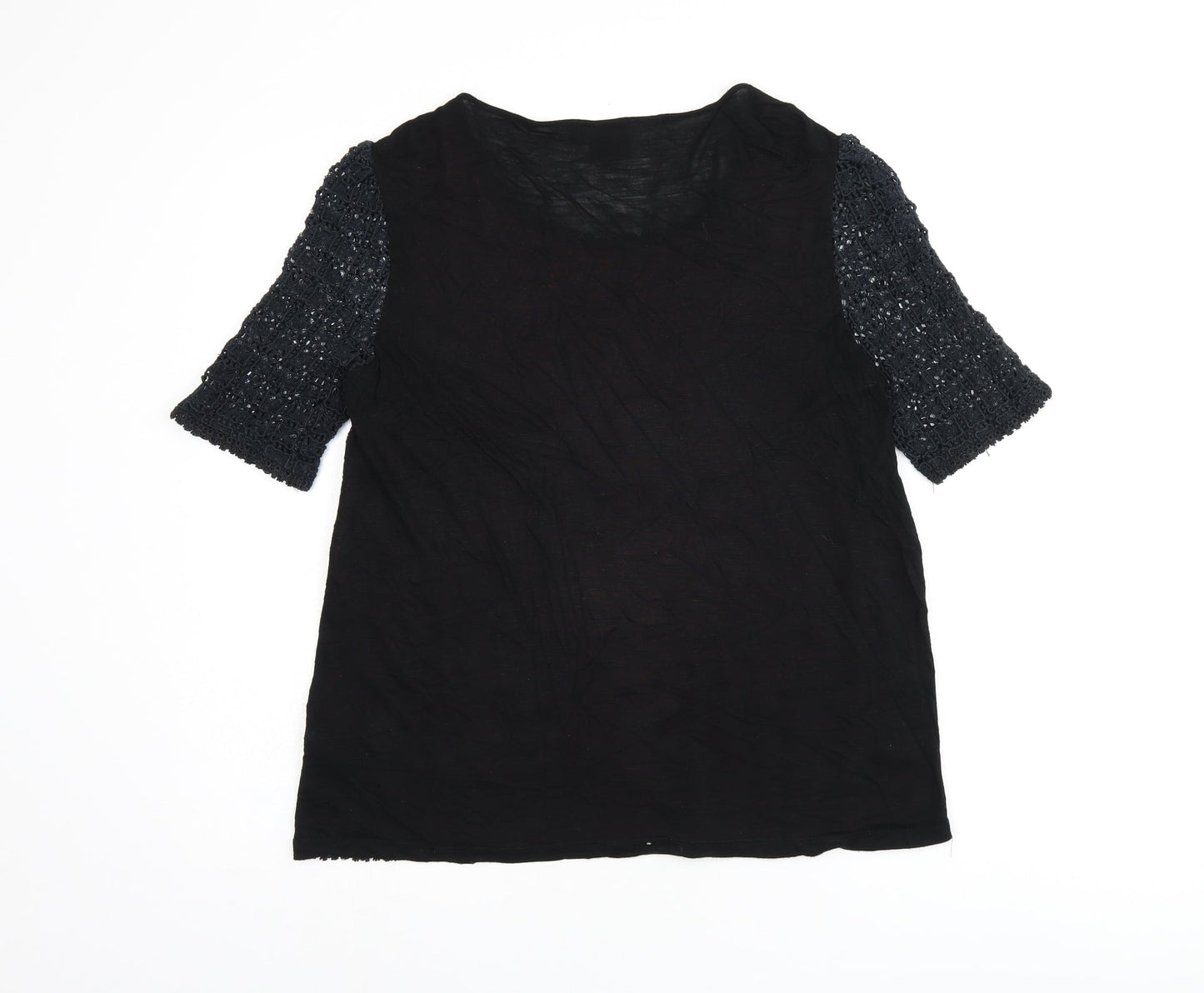 Womens UK Size 12 NEXT Black Jersey T-Shirt