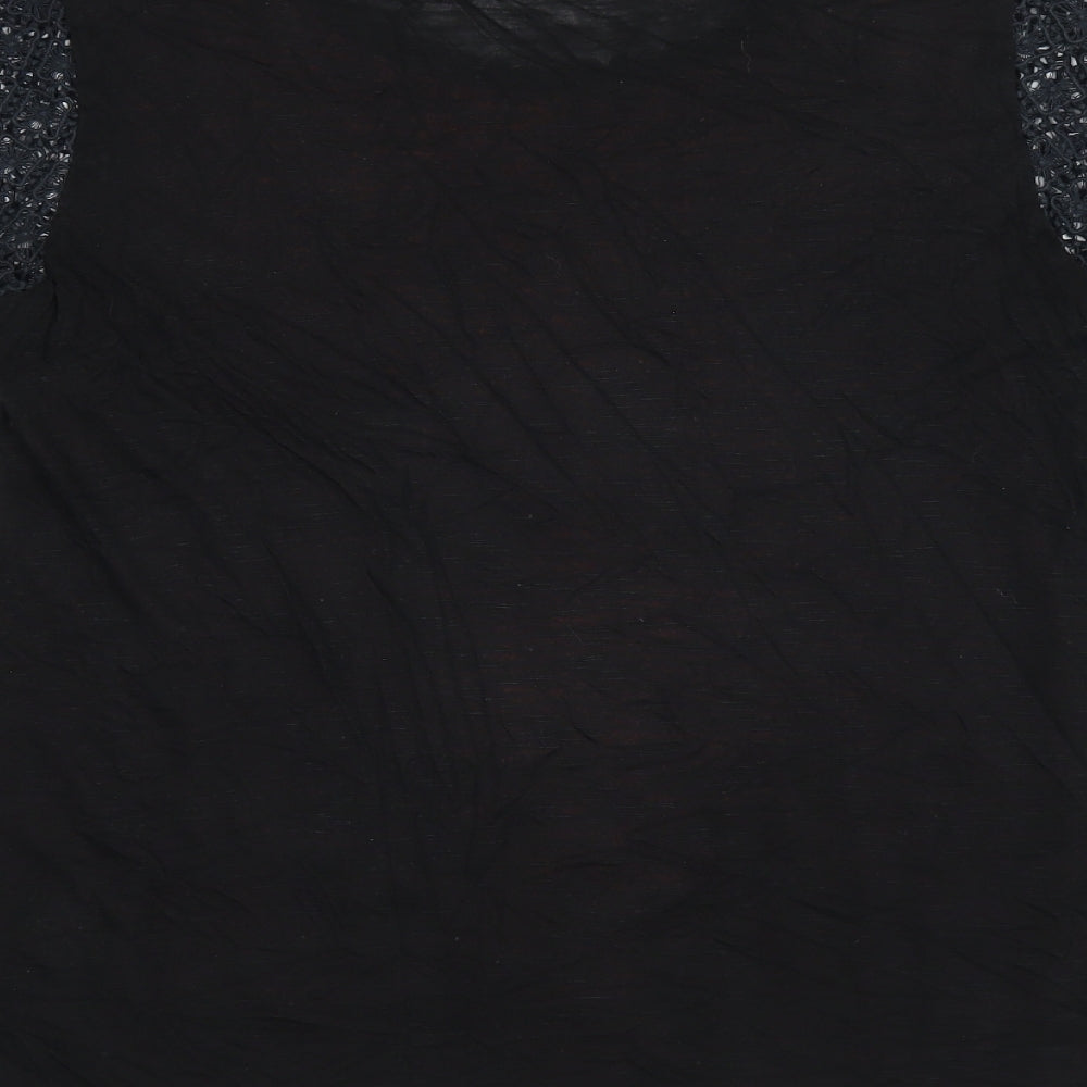 Womens UK Size 12 NEXT Black Jersey T-Shirt