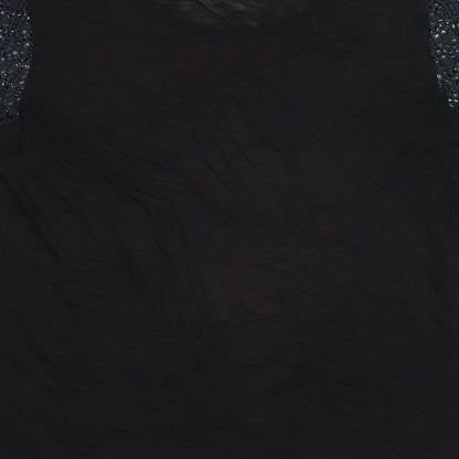 Womens UK Size 12 NEXT Black Jersey T-Shirt