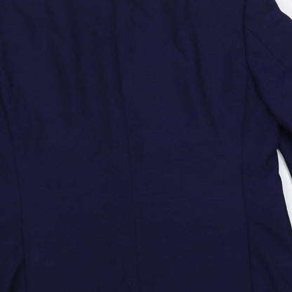 Balmain Mens Blue Wool Jacket Suit Jacket Size 40 Regular