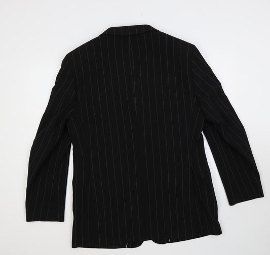 Mens UK Size 42 River Island Regular Black Suit Jacket