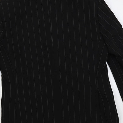 Mens UK Size 42 River Island Regular Black Suit Jacket