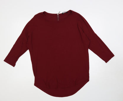 Womens UK Size 12 Select Red Basic T-Shirt