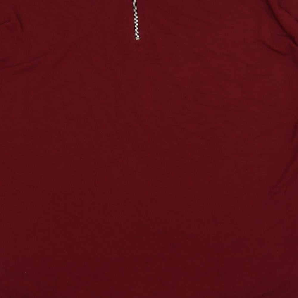 Womens UK Size 12 Select Red Basic T-Shirt