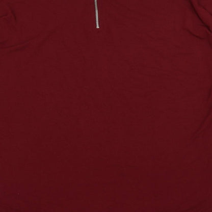 Womens UK Size 12 Select Red Basic T-Shirt