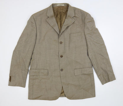 Mens UK Size 42 Marks and Spencer Regular Beige Suit Jacket