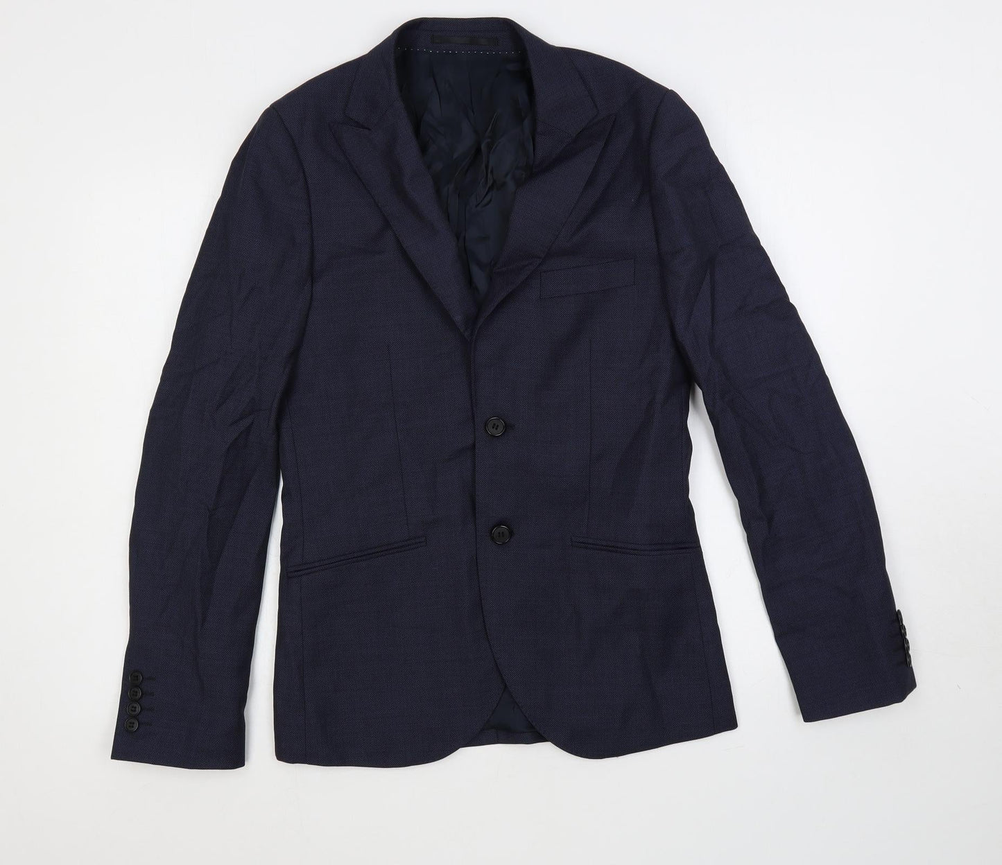 Mens UK Size 36 Topman Regular Blue Suit Jacket