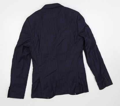 Mens UK Size 36 Topman Regular Blue Suit Jacket
