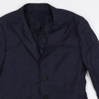 Mens UK Size 36 Topman Regular Blue Suit Jacket