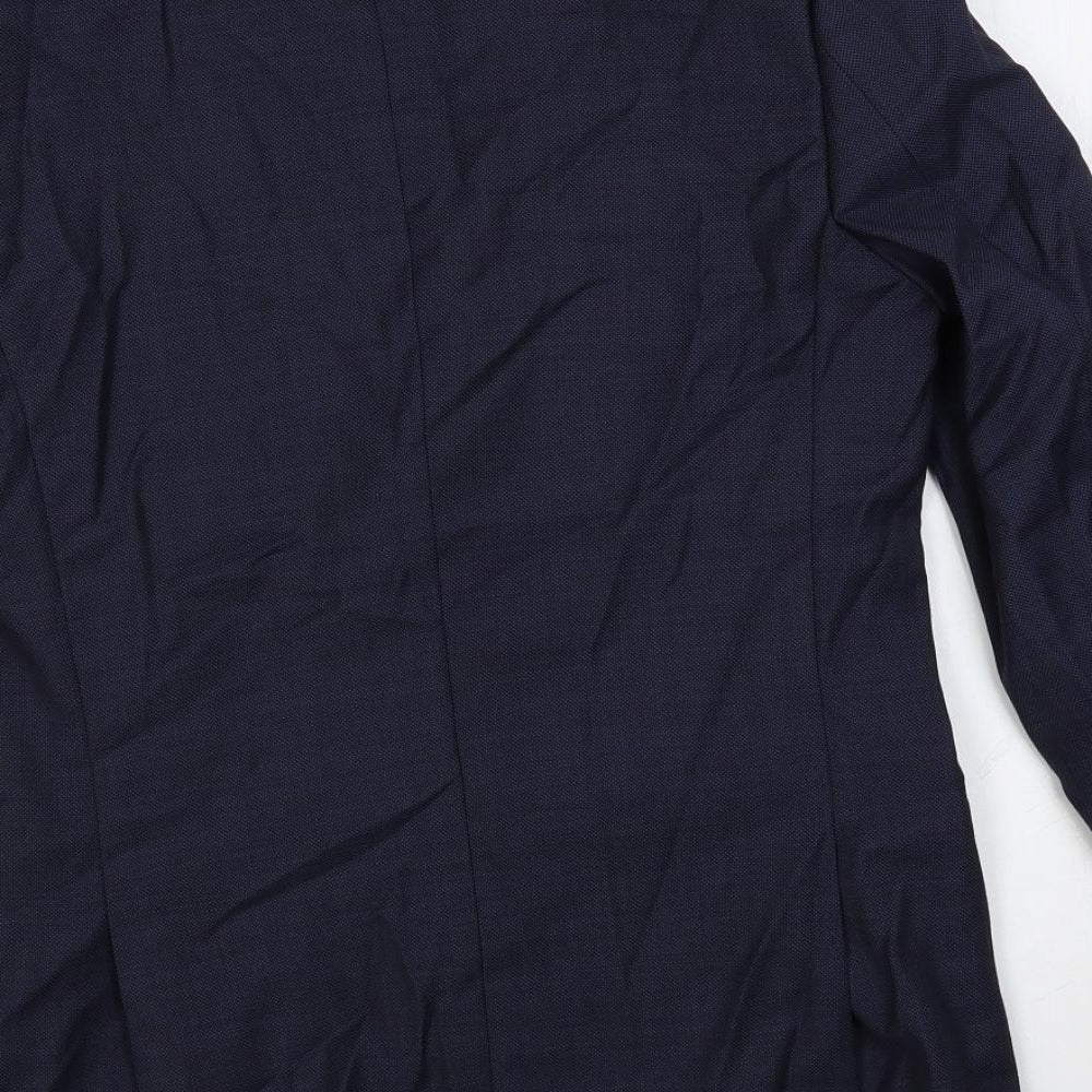Mens UK Size 36 Topman Regular Blue Suit Jacket