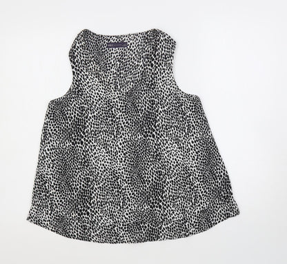 Womens UK Size 8 Marks and Spencer Black Basic Blouse