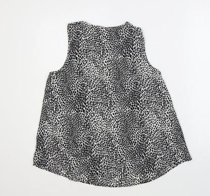 Womens UK Size 8 Marks and Spencer Black Basic Blouse