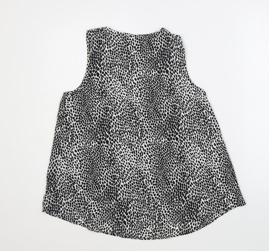 Womens UK Size 8 Marks and Spencer Black Basic Blouse