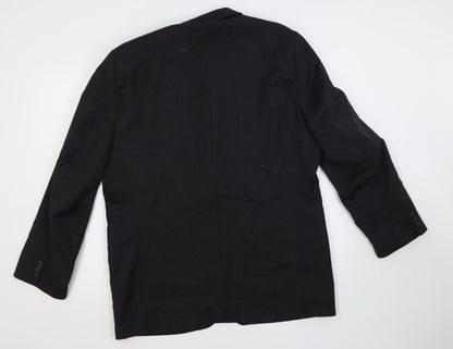 Continental Mens Black Wool Jacket Suit Jacket Size 42 Regular