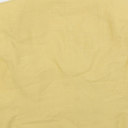 KlaraKollection Womens Yellow Jacket Blazer Size 16 Button