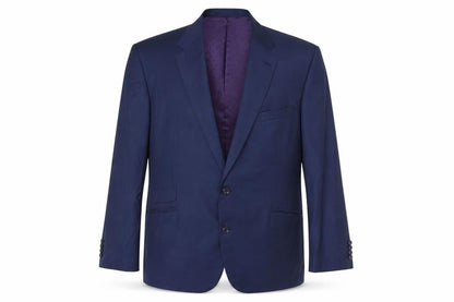 Harris & Howard Mens Blue Wool Jacket Suit Jacket Size 46 Regular