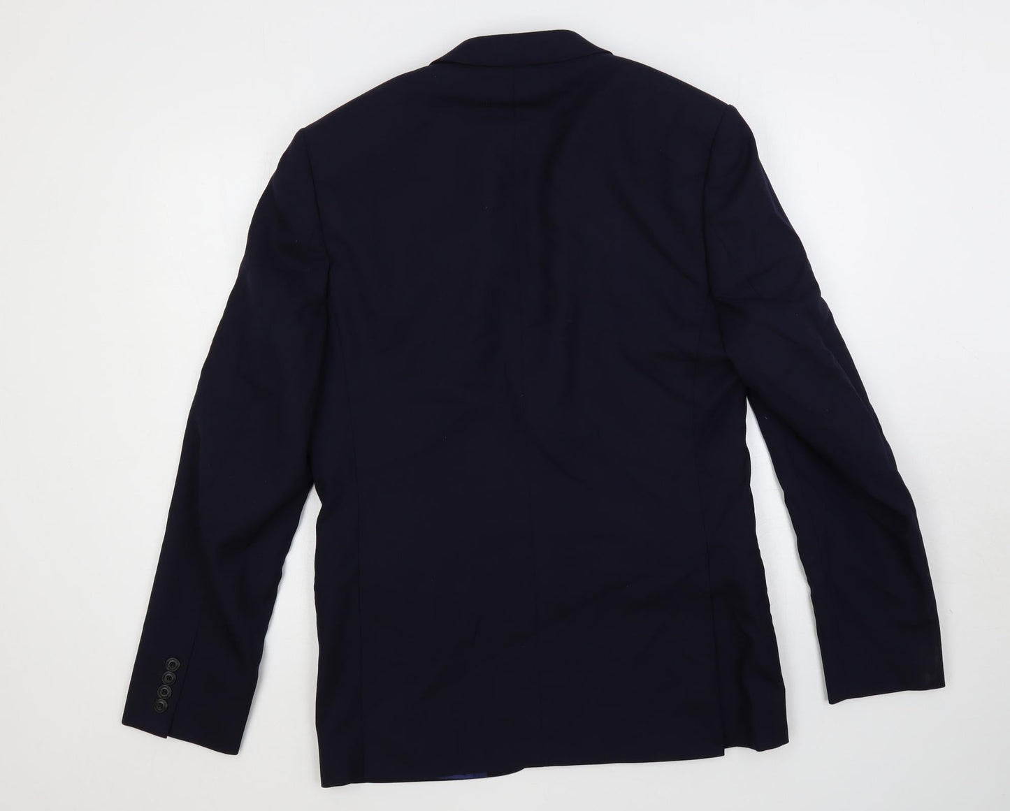 Mens UK Size 40 Marks and Spencer Regular Blue Suit Jacket