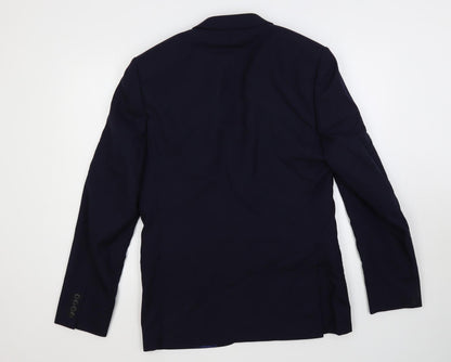 Mens UK Size 40 Marks and Spencer Regular Blue Suit Jacket