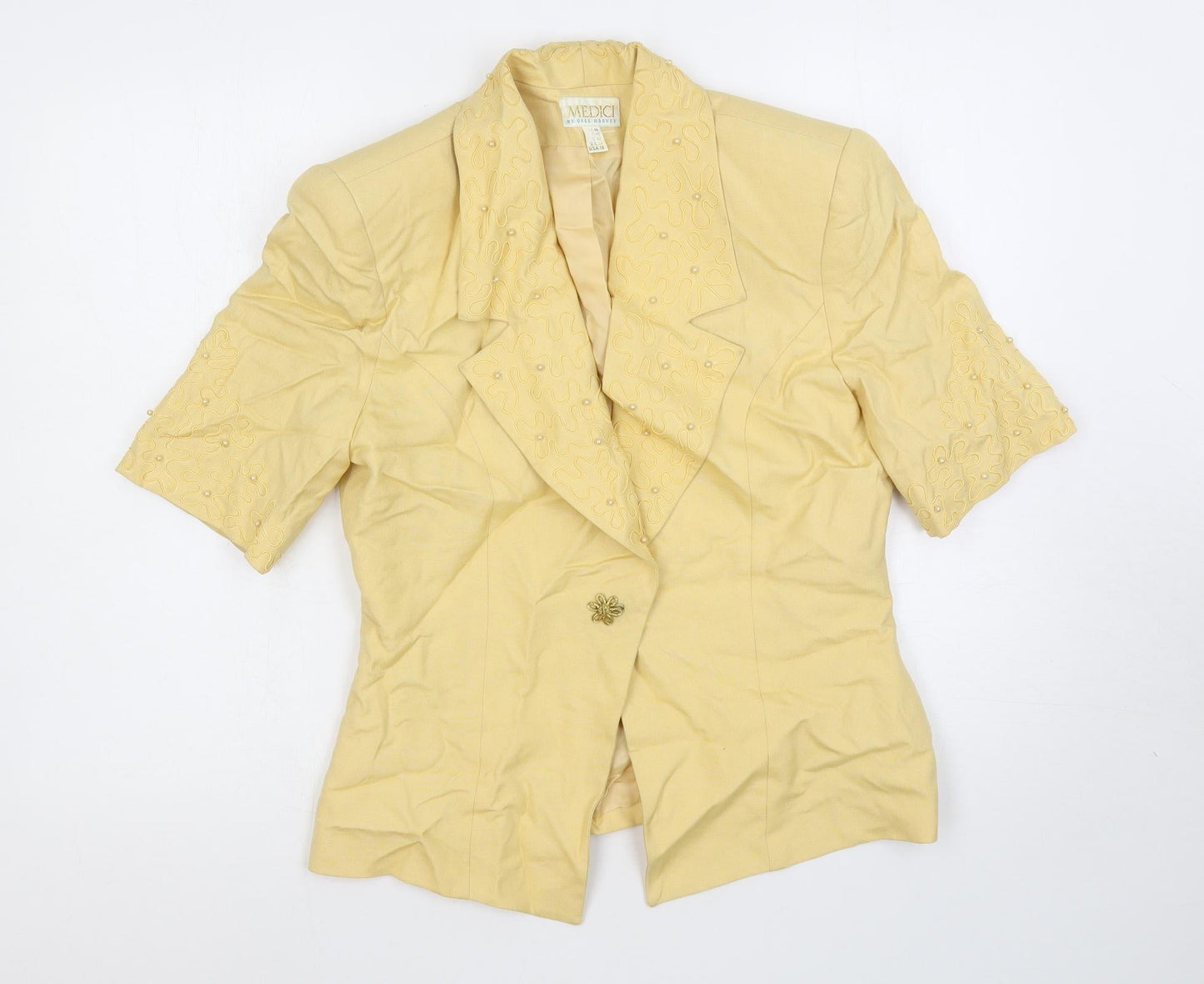 Womens UK Size 14 Medici Yellow Jacket