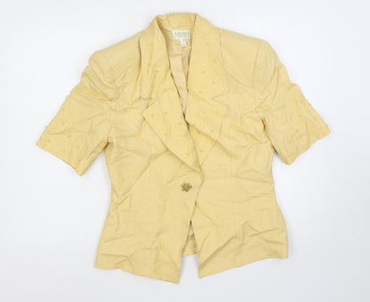 Womens UK Size 14 Medici Yellow Jacket
