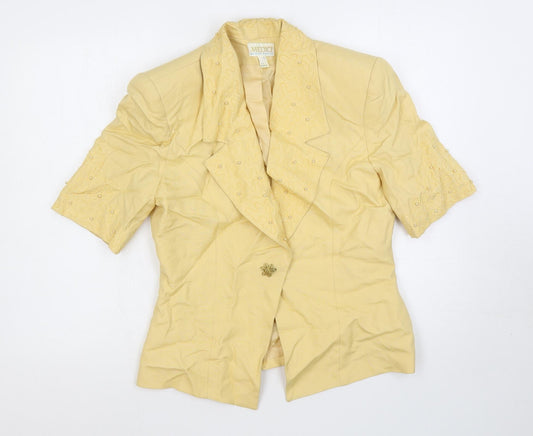 Womens UK Size 14 Medici Yellow Jacket