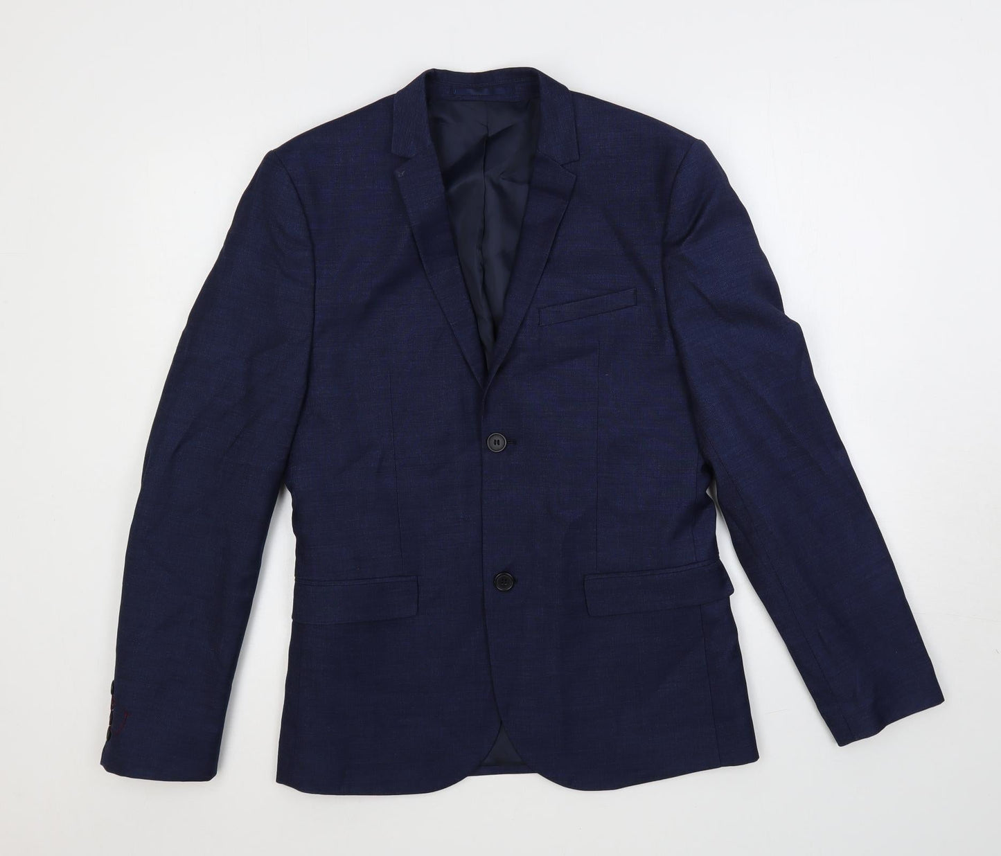 Mens UK Size 38 H&M Regular Blue Suit Jacket