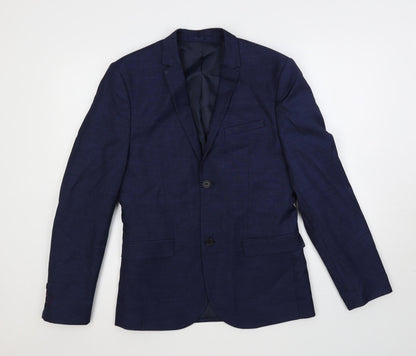 Mens UK Size 38 H&M Regular Blue Suit Jacket