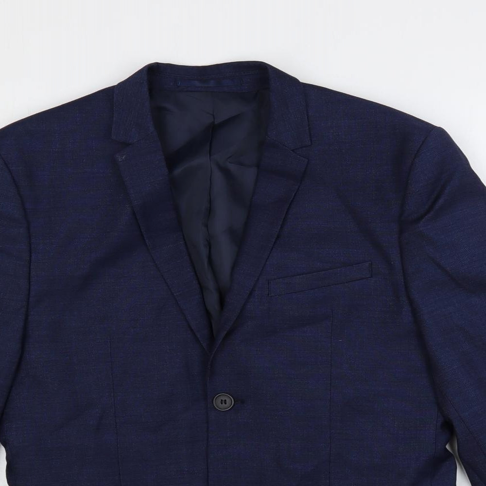 Mens UK Size 38 H&M Regular Blue Suit Jacket