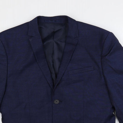 Mens UK Size 38 H&M Regular Blue Suit Jacket