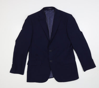 Mens UK Size 38 Marks and Spencer Regular Blue Suit Jacket