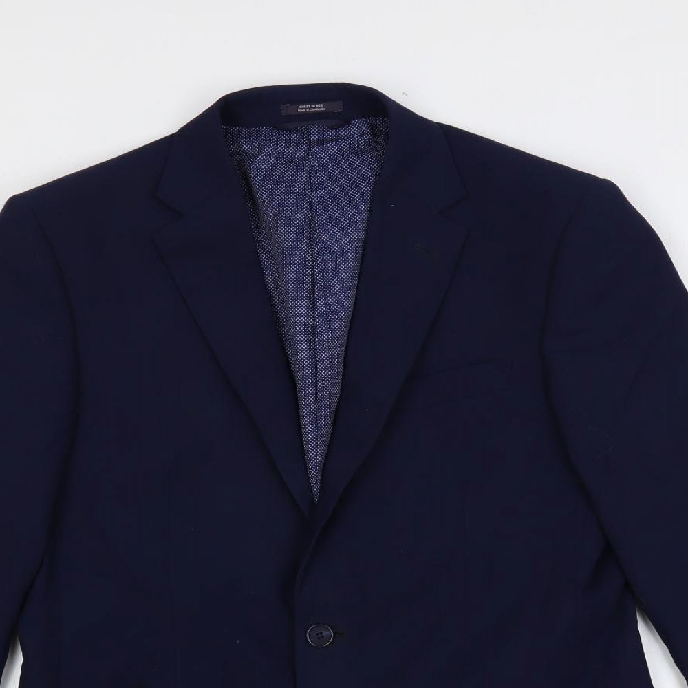 Mens UK Size 38 Marks and Spencer Regular Blue Suit Jacket