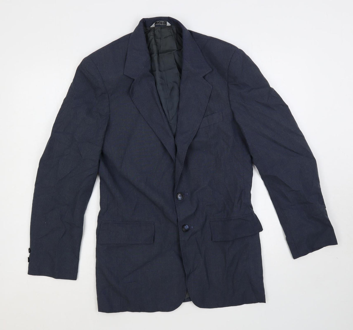 Prep Mens Blue Polyester Jacket Suit Jacket Size 38 Regular