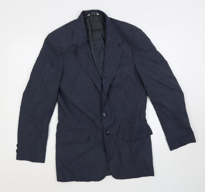 Prep Mens Blue Polyester Jacket Suit Jacket Size 38 Regular