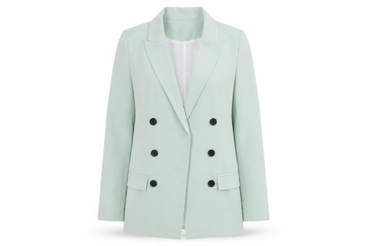 Missguided Womens Green Jacket Blazer Size 4 - Open