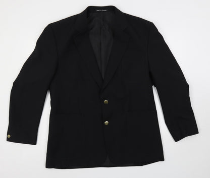 Mens UK Size 42 Dunn & Co Regular Black Suit Jacket