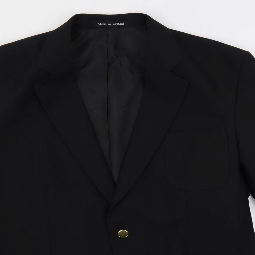 Mens UK Size 42 Dunn & Co Regular Black Suit Jacket