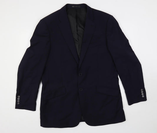 Mens UK Size 42 Brook Taverner Regular Blue Suit Jacket